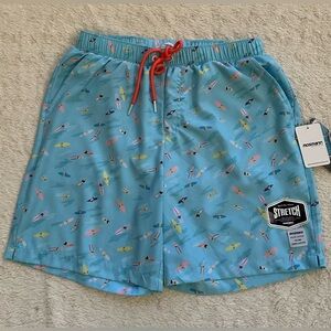 Mosmann Australia Surf print swim trunk NWT